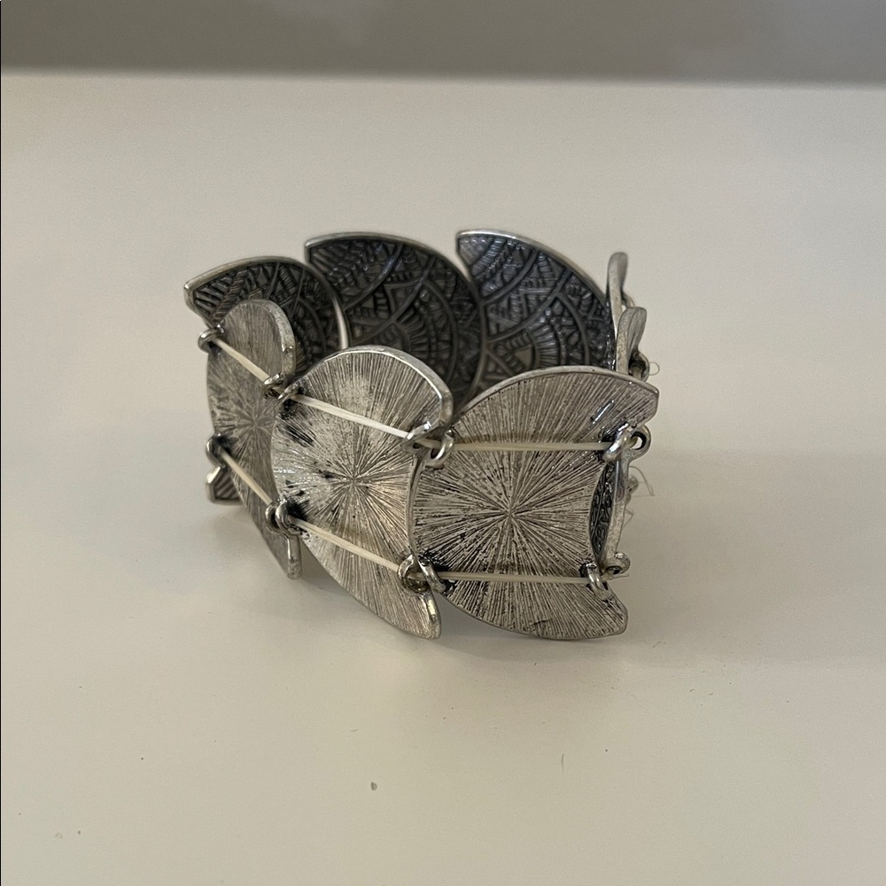 Silver Patterned Bracelet - Picture 3 of 4